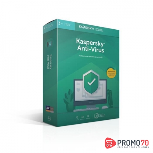 Kaspersky antivirus 2019 3 postes /1 an