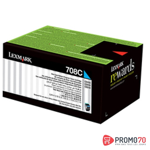Lexmark 708c cyan return program toner cartridge