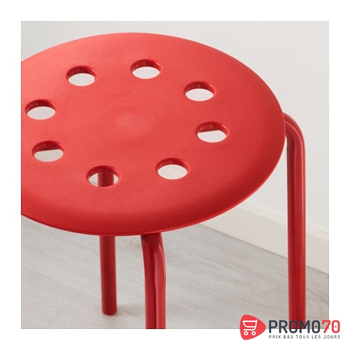 Marius tabouret, rouge
