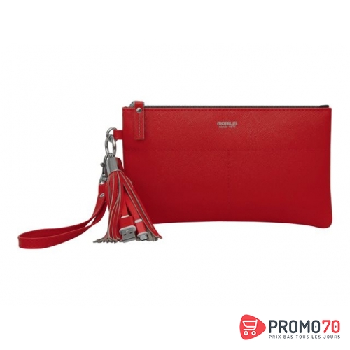 Mobilis origine pouch with micro usb to usb tassel red