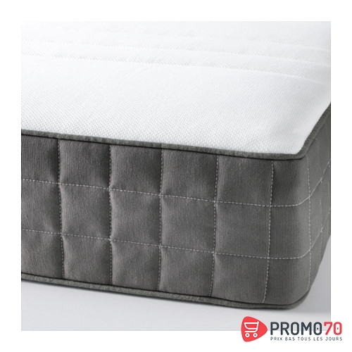 Morgedal matelas en latex, fermeté moyenne, gris foncé