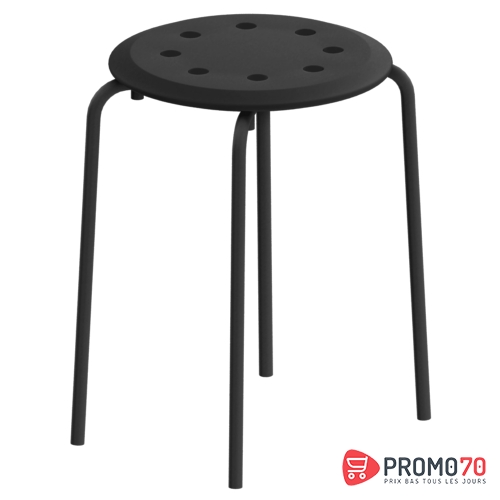 Nils housse tabouret, gris foncé skiftebo