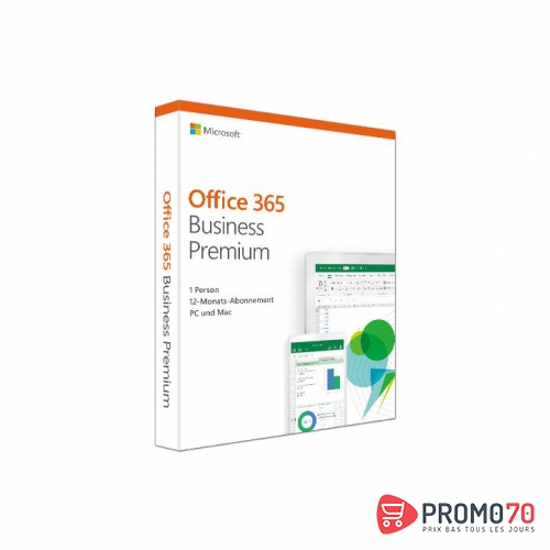 O365 business premium retail french subscr 1yr africa only medialess (abonnement 1 an)
