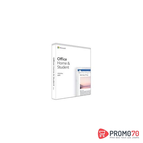 Office home and student 2019 french africa only medialess (compatible win10 et mac)