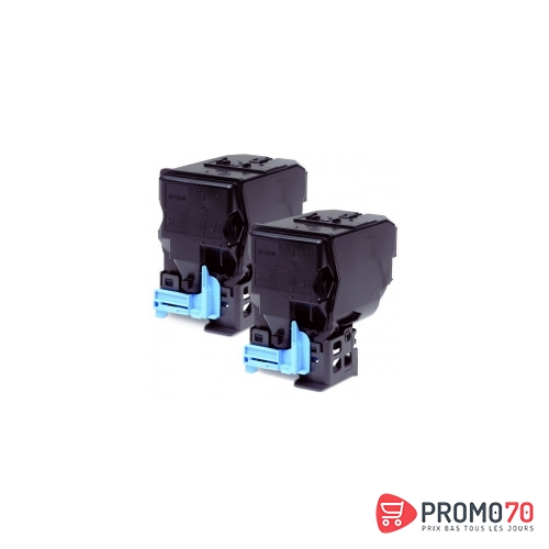 Pack 2 toners noir epson séries aculaser c3900n- cx37dn (2 x 6 000 p)