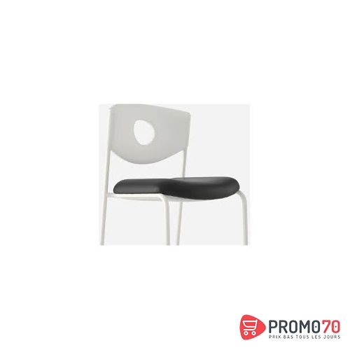 Stoljan chaise de conférence, blanc, noir